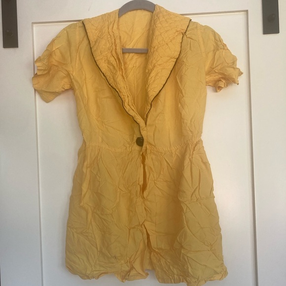 ✨Vintage 50s✨ Miss America‎ Yellow Pajama Top - Picture 7 of 7
